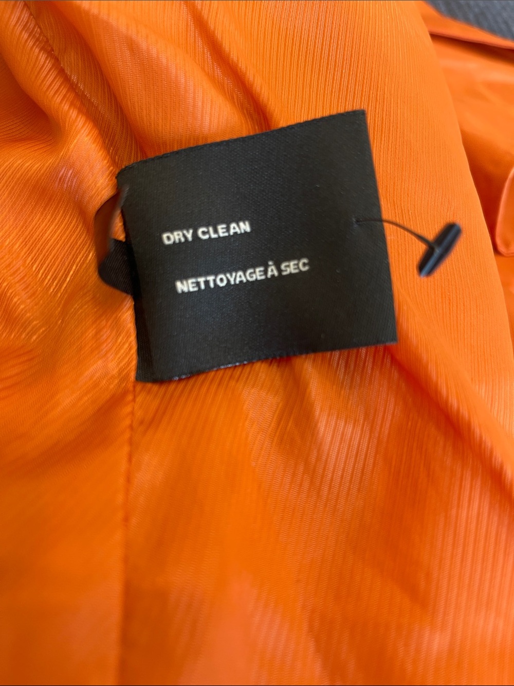 Cole Haan Perfect Orange Trench Coat Tie Waist / Tie Sleeves,a timeless-classic! - Picture 7 of 7